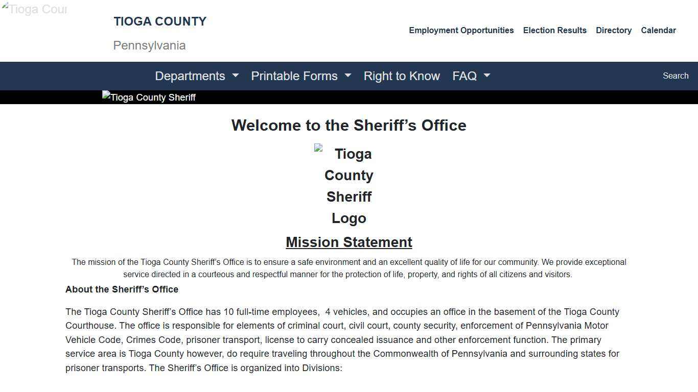 Tioga County - Sheriff's Office